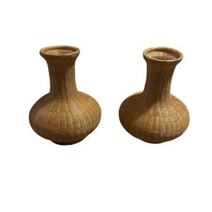 Shanghai Elegant Woven Vase Set - Brown